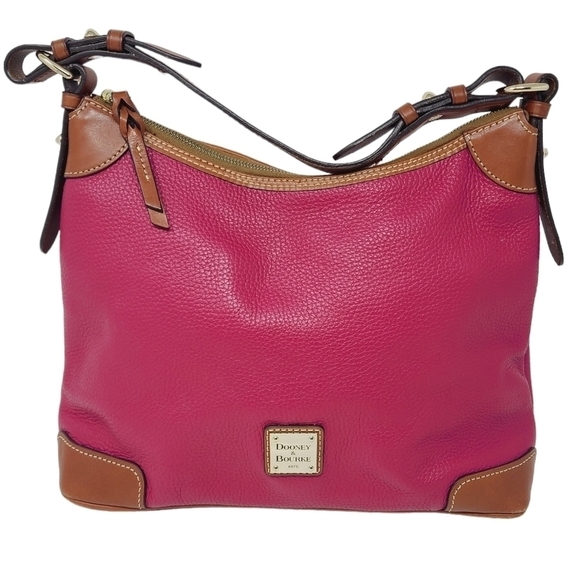 Dooney & Bourke | Vintage Strawberry Pink Pebble Grain Hobo Bag (One Size) - Picture 1 of 15